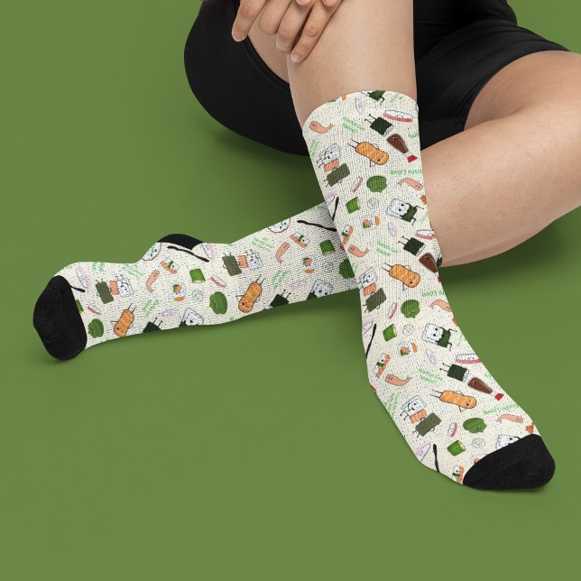 Calcetines Kawaii Sushi Romántico  (Subido por el creador)