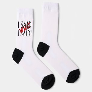 Calcetines Kazmir Unisex DIJE LO QUE DIJE SOLDADOS negros
