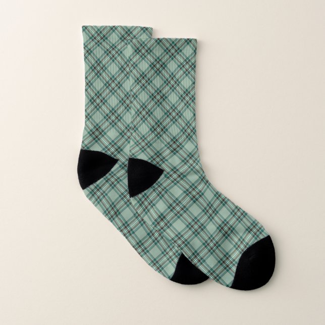 Calcetines Kelly Tartan Pattern Green Irish Plage (Par)