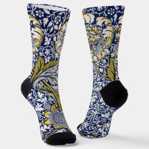 Calcetines Kennet de William Morris, Arte Textil Vintage