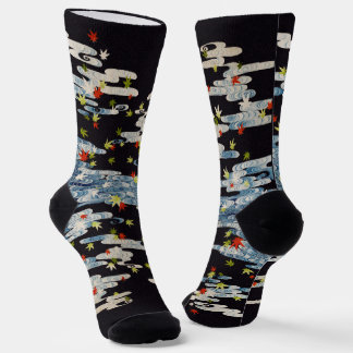 Calcetines KIMONO DE BAILE, AGUA CORRIENTE, HOJAS CAÍDAS Flor