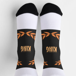 Calcetines KING Impreso Super Suave y Elástico Crew Premium