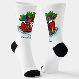 Calcetines Kitty and Puppy , Happy XMas