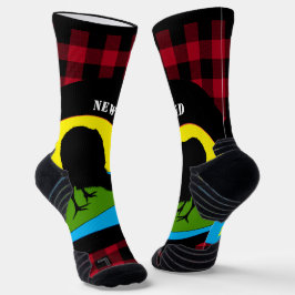 Calcetines Kiwi Bird Nueva Zelanda, Red Buffalo Plaid