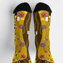 Calcetines Klimt inspiró el oro artístico Art Nouveau El beso