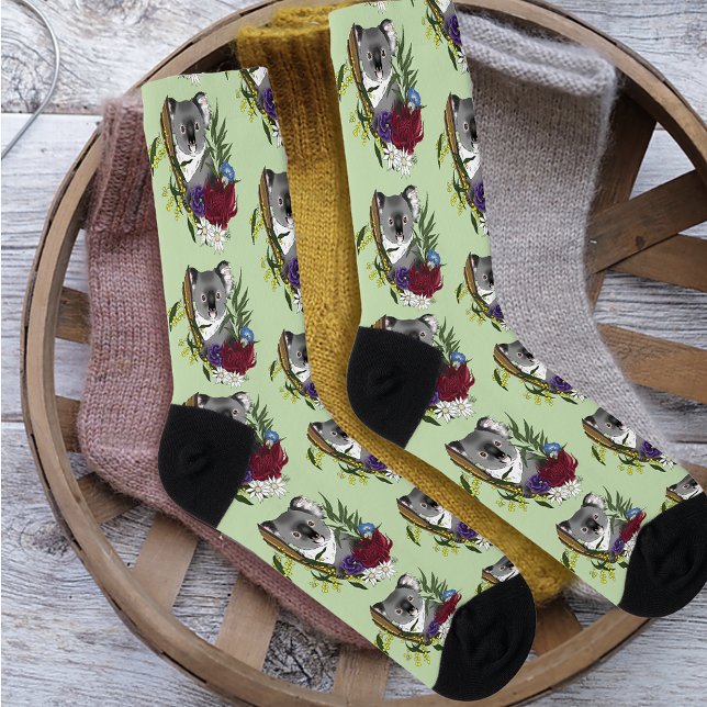 Calcetines Koala Bear Green (Subido por el creador)