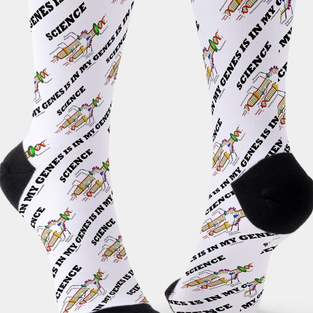 Calcetines La Ciencia Está En Mis Genes La Replicación De ADN (If you're ancestors/relatives were scientists, you'll enjoy these genetics attitude crew socks!)