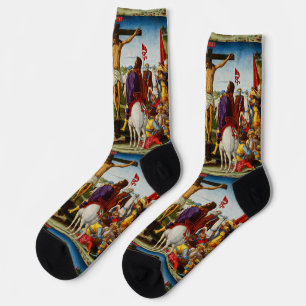 Calcetines La crucifixión de Benvenuto di Giovanni