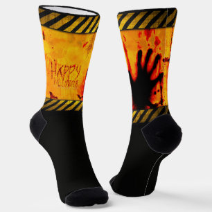 Calcetines La escalofriante escena de Halloween de SlipperyJo