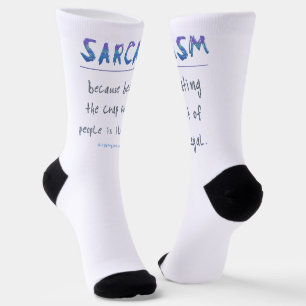 Calcetines La ilusión de metal pulido sarcasmo de SlipperyJoe