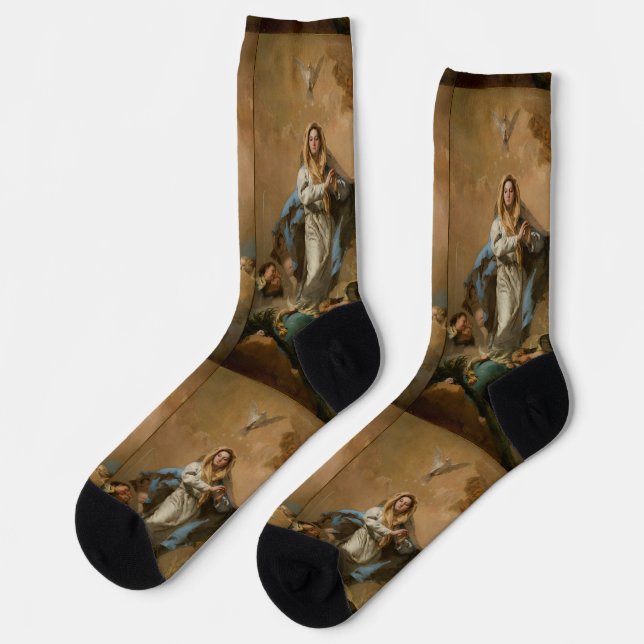 Calcetines La inmaculada concepción de Giovanni Tiepolo (Izquierda)