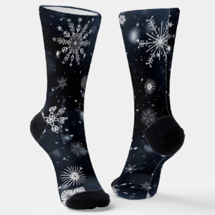 Calcetines La Navidad de SlipperyJoe invernal mágica pacífica