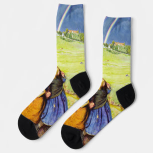 Calcetines La niña ciega por John Everett Millais