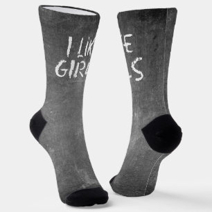 Calcetines La pizarra sucia oscura de SlipperyJoe's Me gustan