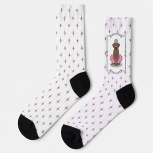 Calcetines La princesa del ballet dulce del chocolate Labrado