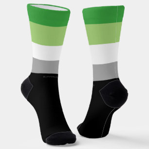 Calcetines La romántica bandera del orgullo de SlipperyJoe ob