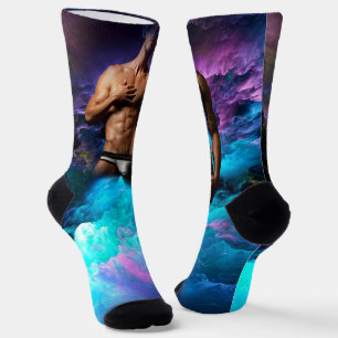 Calcetines La ropa interior de SlipperyJoe's Man bulge azul m