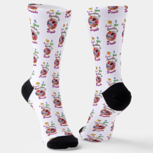 Calcetines La vida premium es dulce con destellos de donas