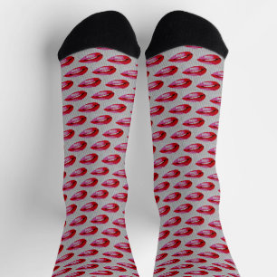 Calcetines Labios rojos