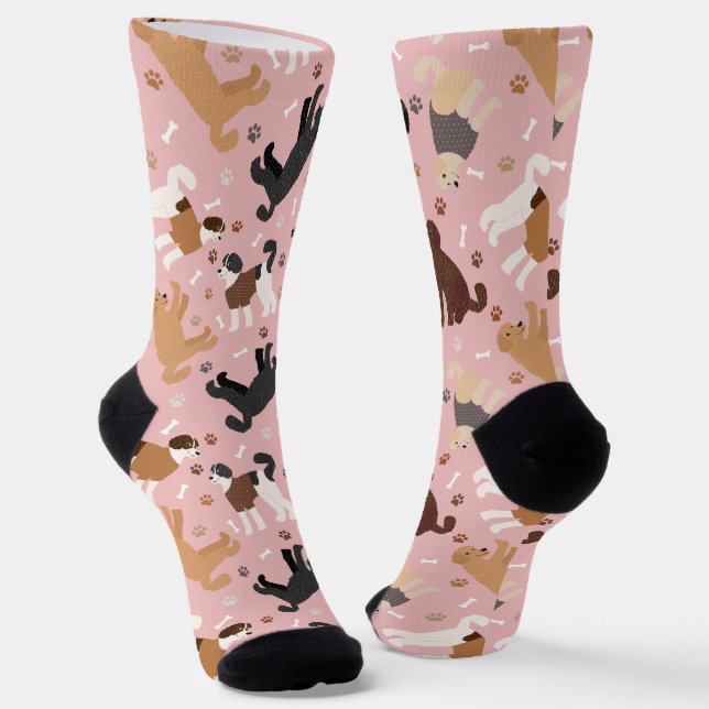Calcetines Labradoodle / Goldendoodle Bones y Pastas (Angular)