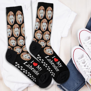 Calcetines Labrador Retriever Personaliza Amante de Perros Fo