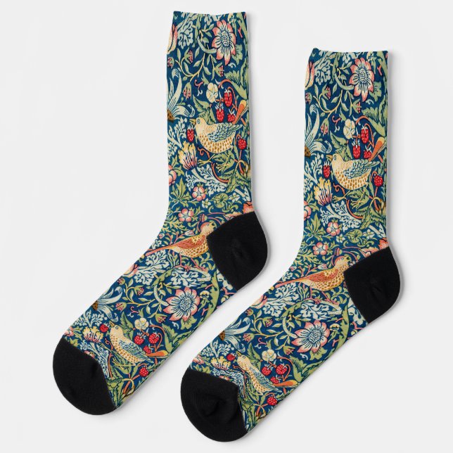 Calcetines Ladrón de Fresas, William Morris (Izquierda)