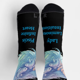 Calcetines Lady Piscis – Detalle creativo