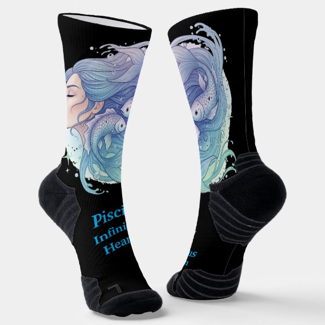 Calcetines Lady Piscis – Detalle creativo (Angular)
