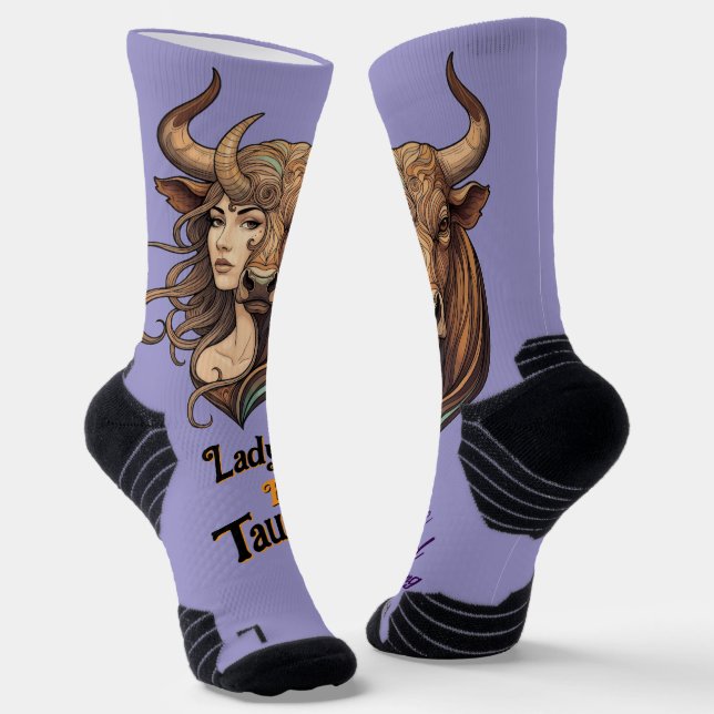 Calcetines Lady Tauro – Detalle único y zodiacal (Angular)