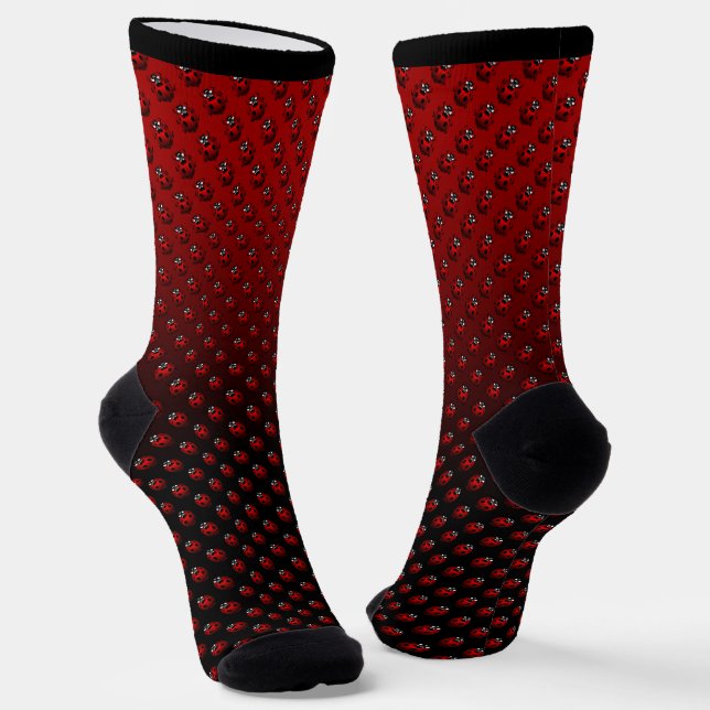 Calcetines Ladybug Art Socks Cute Ladybird Socks Customize (Angular)
