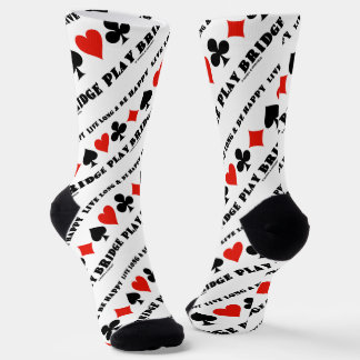 Calcetines Largo Vivo Y Ser Feliz Jugar Puente Cuatro Juguete