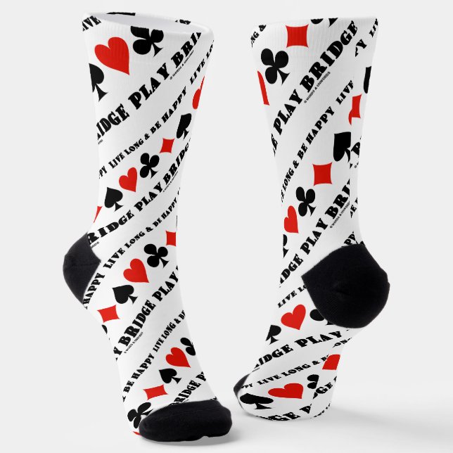 Calcetines Largo Vivo Y Ser Feliz Jugar Puente Cuatro Juguete (Angular)