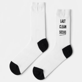 Calcetines Las últimas medias blancas limpias