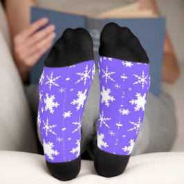 Calcetines Lavanda con copos de nieve