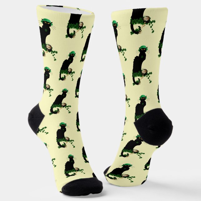 Calcetines Le Chat Noir Clover St. Patrick's Day (Angular)