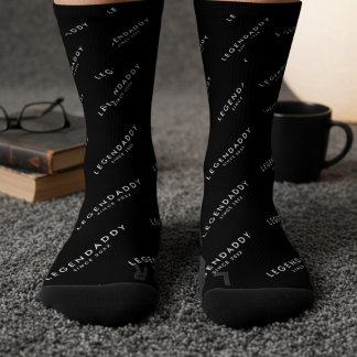 Calcetines Legendaddy para papás legendarios simple minimalis