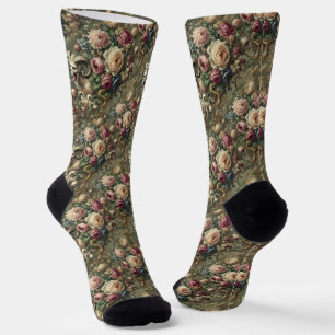 Calcetines 🩸 Lengua Azotada Blooms - Tapiz Gótico