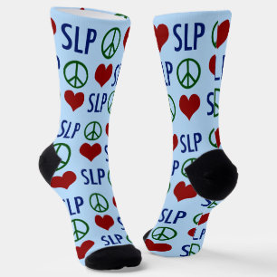 Calcetines Lenguaje de voz Patología Paz Amor SLP