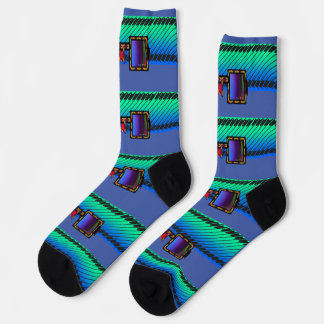 Calcetines Lentes Azules Y Amarillas