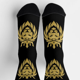 Calcetines León con Corona - Estilo Oro 3