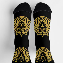 Calcetines León con Corona - Estilo Oro 4