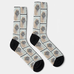 Calcetines Leonberger Pintura León Cute Mascota Original Perr