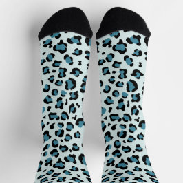 Calcetines Leopard Print, Leopard Spots, Blue Leopard