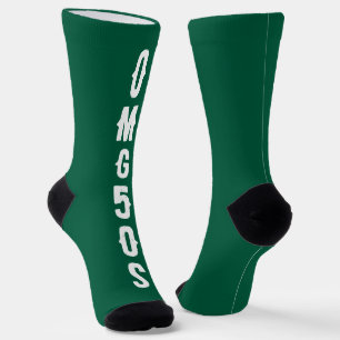 Calcetines Letras personalizadas con fondo de vegetación natu