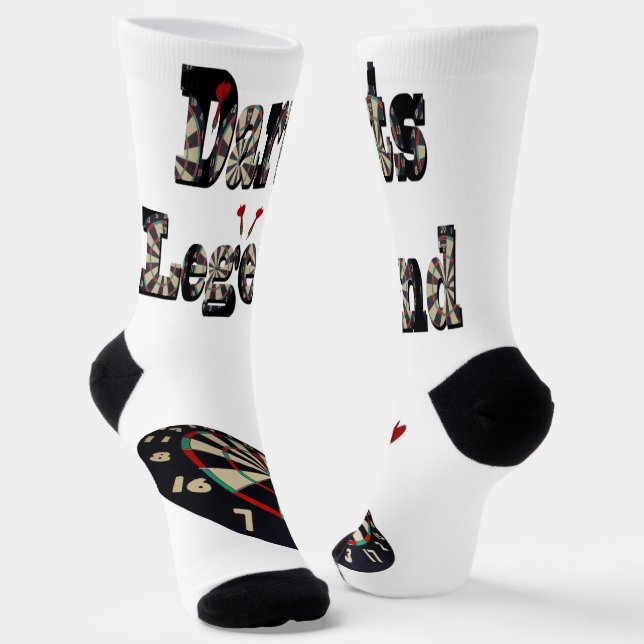 Calcetines Leyenda de dardos, zócalos de la tripulación de im (Angular)