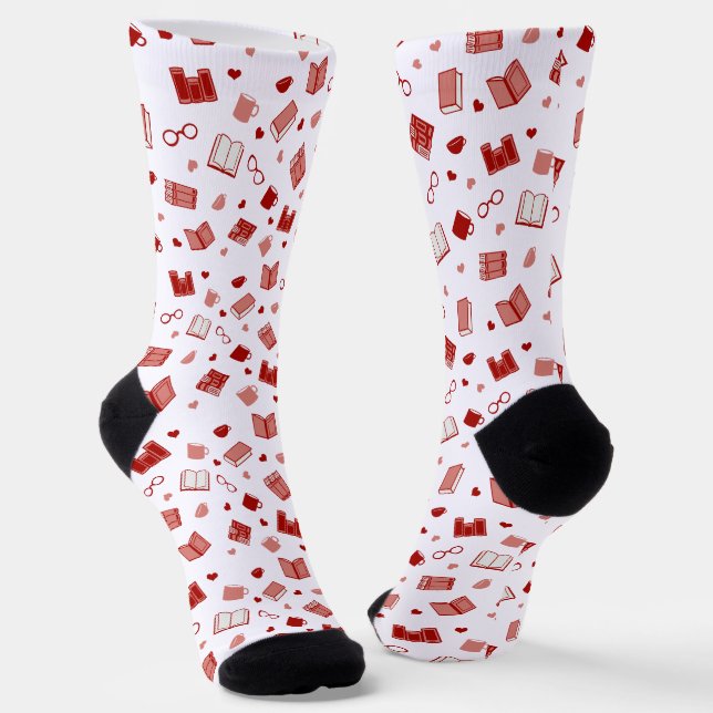 Calcetines Libro rojo y patrón de lectura (Angular)