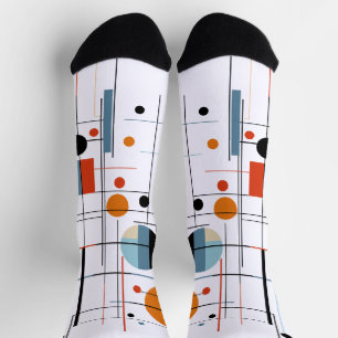 Calcetines Líneas modernas minimalistas geométricas abstracta