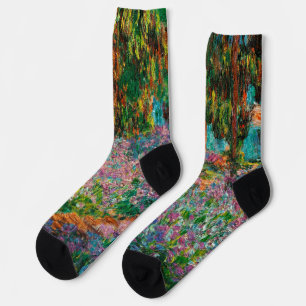 Calcetines Lirios jardín Monet Giverny flores