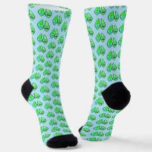 Calcetines Listo para Salir Niño Azul Patrón de Guisante
