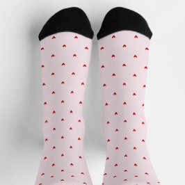 Calcetines Little Red Hearts Pink Valentine's Day